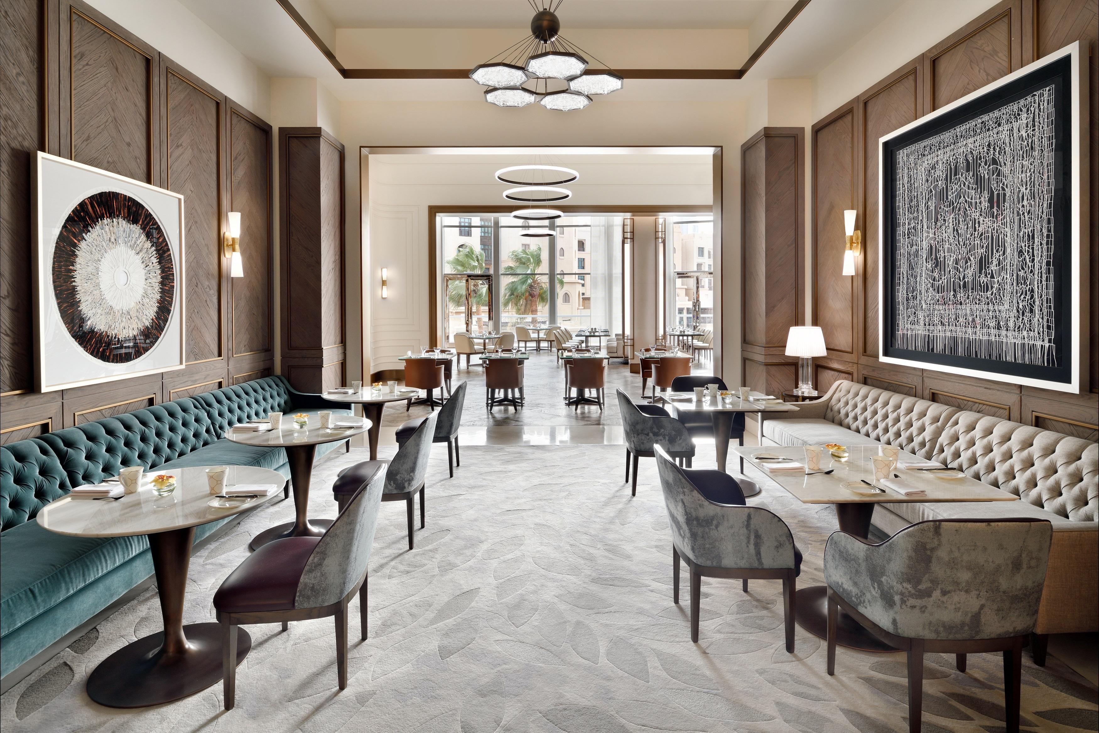 แอดเดรส ดาวน์ทาวน์ Hotel ดูไบ ภายนอก รูปภาพ The restaurant's interior