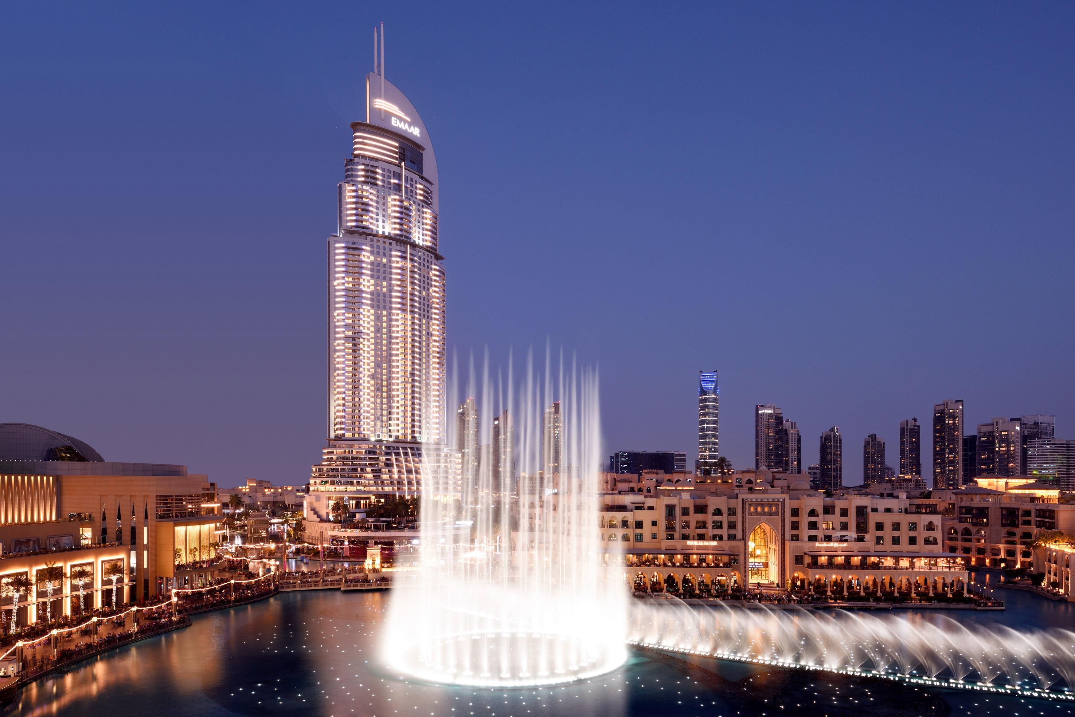 แอดเดรส ดาวน์ทาวน์ Hotel ดูไบ ภายนอก รูปภาพ The Dubai Fountain